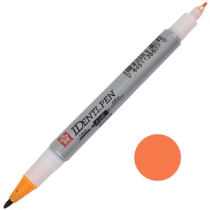 Sakura IDenti-Pen Dual Point Permanent Marker Orange