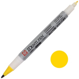 Sakura IDenti-Pen Dual Point Permanent Marker Yellow