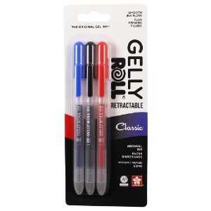 Sakura Gelly Roll Retractable Gel Pen 0.8mm 3 Set Classic