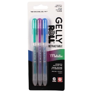 Sakura 57369 16-Piece Gelly Roll Metallic Assorted Colors Cube Collection  Gel Pen Set 