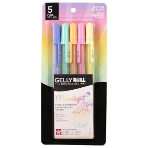 Sakura Gelly Roll 10 Moonlight Gel Pen 0.5mm 5 Set Pastel