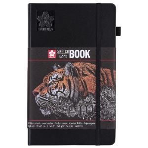 Sakura A5 Sketchbook Hardcover 5.1"x8.3" Black