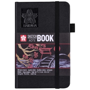 Sakura Pocket Sketchbook Hardcover 3.5"x5.5" Black