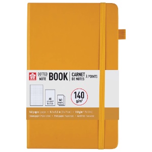 Sakura A5 Notebook Hardcover Dot 5.1"x8.3" Japanese Kerria