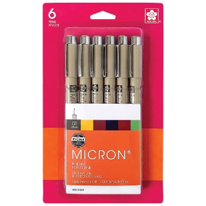 Sakura Pigma Micron 01 Pen 0.25mm 8 Set Earth