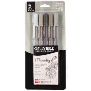 Sakura Gelly Roll 06 Moonlight Gel Pen 0.3mm 5 Set Grays