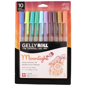 Sakura Gelly Roll 06 Moonlight Gel Pen 0.3mm 10 Set Pastel & Dark
