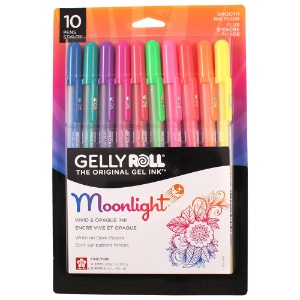 Sakura Gelly Roll 06 Moonlight Gel Pen 0.3mm 10 Pack Assorted