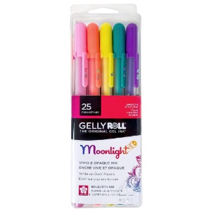 Sakura Gelly Roll 10 Moonlight Gel Pen 0.5mm 25 Set Assorted Bold