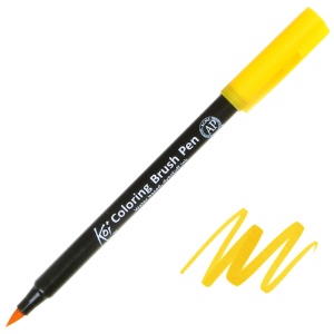 Sakura Koi Coloring Brush Pen Deep Yellow