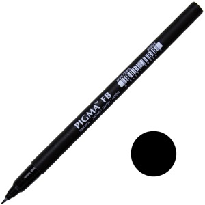 Sakura Pigma Professional Brush Pen FB Fine Black