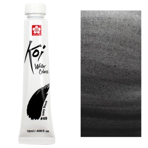 Koi Watercolor 12ml Tube - Ivory Black