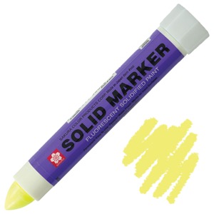 Solid Marker, Solidified Paint Stick - Fluorescent Lemon