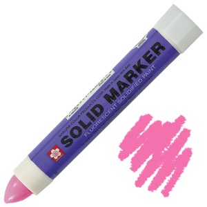 Solid Marker, Solidified Paint Stick - Fluorescent Pink