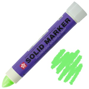 Sakura Solid Marker Solidified Paint Stick Fluorescent Green