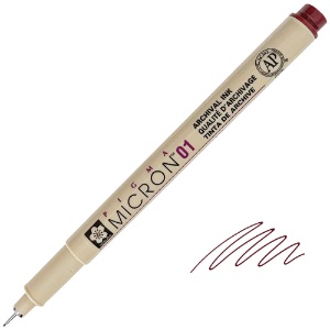 Sakura Pigma Micron 01 Pen 0.25mm Burgundy