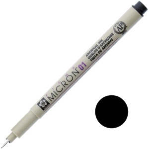 Sakura Pigma Micron 01 Pen 0.25mm Black