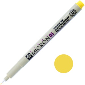 Sakura Pigma Micron 05 Pen 0.45mm Yellow