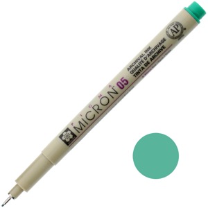 Sakura Pigma Micron 05 Pen 0.45mm Green