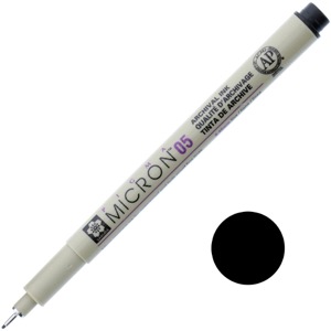 Sakura Pigma Micron 05 Pen 0.45mm Black