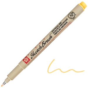 Sakura Pigma Sketch Brush Pen Yellow
