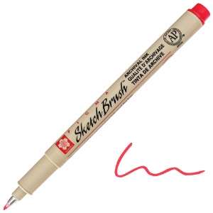 Sakura Pigma Sketch Brush Pen Red