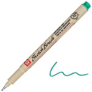 Sakura Pigma Sketch Brush Pen Green