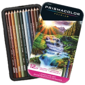 Prismacolor Premier Soft Core Colored Pencil 12 Set Landscape