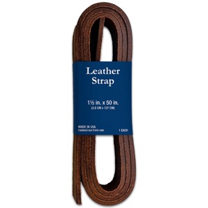 Realeather Crafts Belt Strap 1.5" Brown Crazy Horse