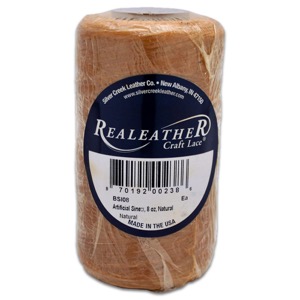 Realeather Craft Lace Artifical Sinew 8oz Natural