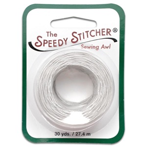 Realeather Crafts The Speedy Stitcher Coarse Thread Skein 30yd White