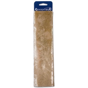 Realeather Metallic Crackle Leather Trim 8.5"x11" Platinum Crackle