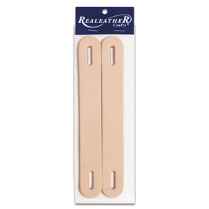 Realeather Crafts Leather Handles 2 Pack Natural