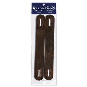 Realeather Crafts Leather Handles 2 Pack Brown