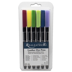 Realeather Crafts Leather Dye Marker 6 Set Landscape