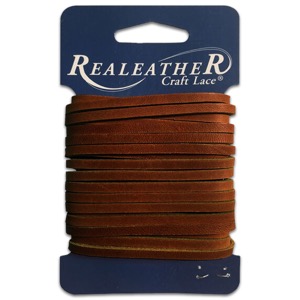 Realeather Latigo Lace 1/8"x4yd Medium Brown