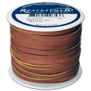 Realeather Latigo lace 1/8"x50ft Medium Brown