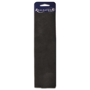 Realeather Suede Leather Trim 8.5"x11" Black