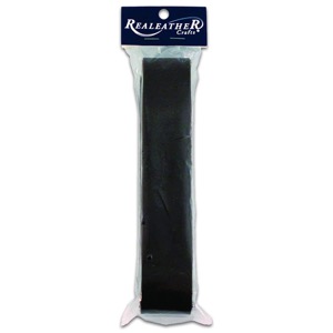 Realeather Leather Strip 1.5"x42" Black