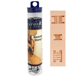 Realeather Crafts Basketwave II Stamp 3 Set