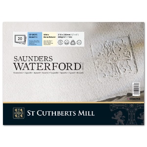 Saunders Waterford Classic Watercolour Block 140lb 9"x12" CP White