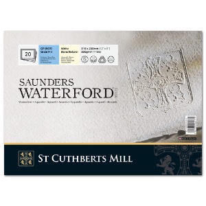 Saunders Waterford Classic Watercolor Block 140lb 20 Sheets 9"x12" CP