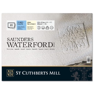 Saunders Waterford Classic Watercolour Block 140lb 12"x16" CP White