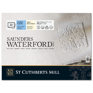 Saunders Waterford Classic Watercolor Block 140lb 20 Sheets 12"x16" CP