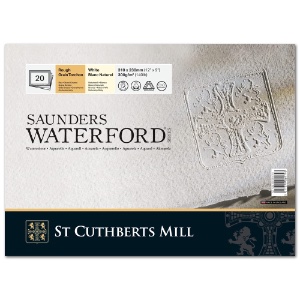Saunders Waterford Classic Watercolor Block 140lb 20 Sheets 9"x12" RP