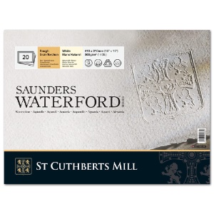 Saunders Waterford Classic Watercolor Block 140lb 20 Sheets 12"x16" RP