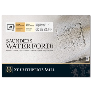 Saunders Waterford Classic Watercolor Block 140lb 20 Sheets 14"x20" RP
