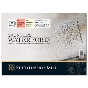 Saunders Waterford Classic Watercolor Block 140lb 20 Sheets 9"x12" HP