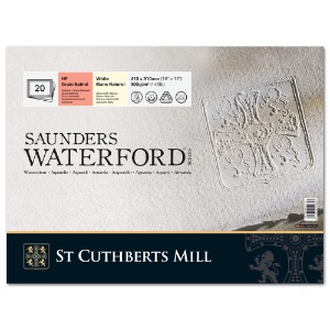 Saunders Waterford Classic Watercolor Block 140lb 20 Sheets 12"x16" HP