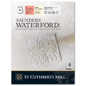 Saunders Waterford Classic Watercolour Pad 140lb 12"x16" HP White